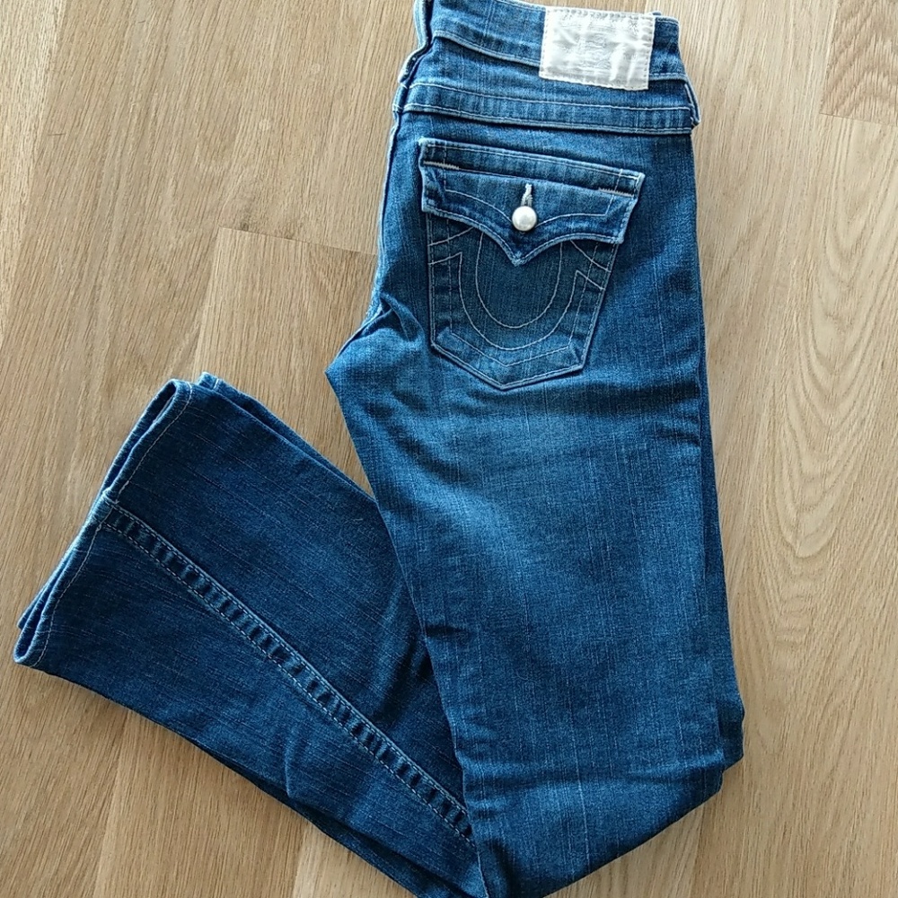 True religion jeans joey 26 pearl buttons